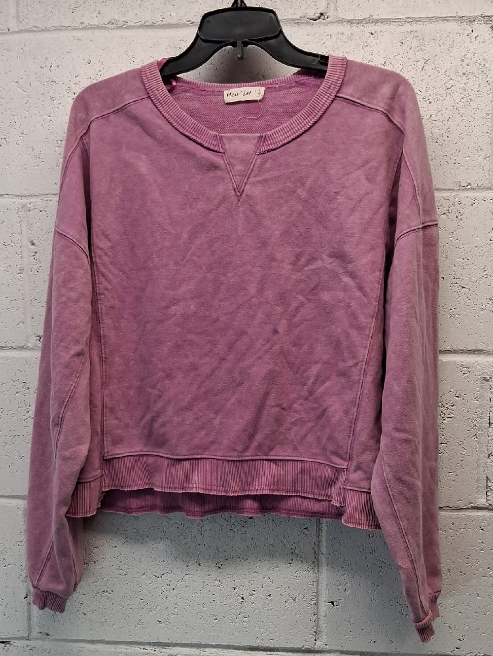NWOT New In Washed Mauve Women's Crewneck Sweatshirt